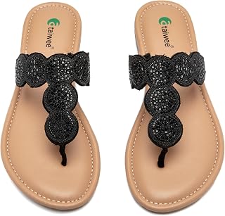Ataiwee Women's Elegant Flip Flops Sandals in Bohemian Style