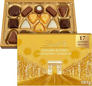 Lindt Champs-Élysées Chocolate Gift Box, 181g; Perfect Chocolate Gift Box; Christmas Candy; Christmas Chocolate