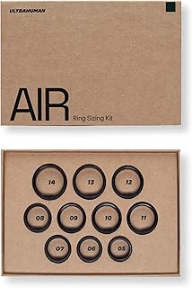 ULTRAHUMAN Ring AIR Sizing Kit | Choose from Sizes 5-14 | Sizing Guide for Your Smart Wearable Ring