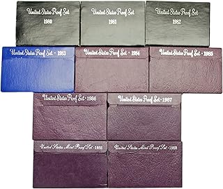 1980 S -1989 US Mint Set Clad Proof Set Run 52 coins