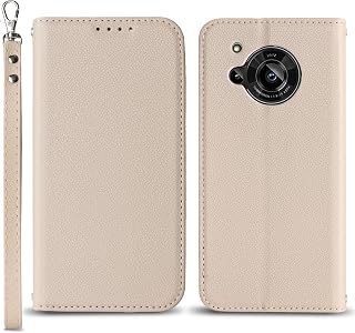 [Hamany] Compatible AQUOS R7 Case Notebook Type Aquos R7 Case Card Storage SH52C Smartphone Case a202sh Sharp Smartphone Strap Shockproof Durable Abrasion Resistant Built-in Magnet Stand Function