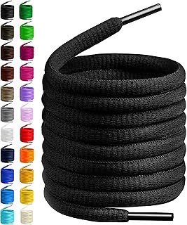 Birch Oval Shoelaces 27 Colors Half Round 1/4" Shoe Laces 4 Different Lengths