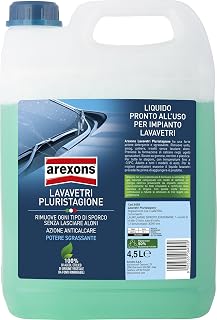 AREXONS Windscreen Washer - 12.5 °C - 4.5 L Car Window Cleaner Ready to Use | Glass cleaner, degreasing action, removes all types of dirt, anti-limescale action