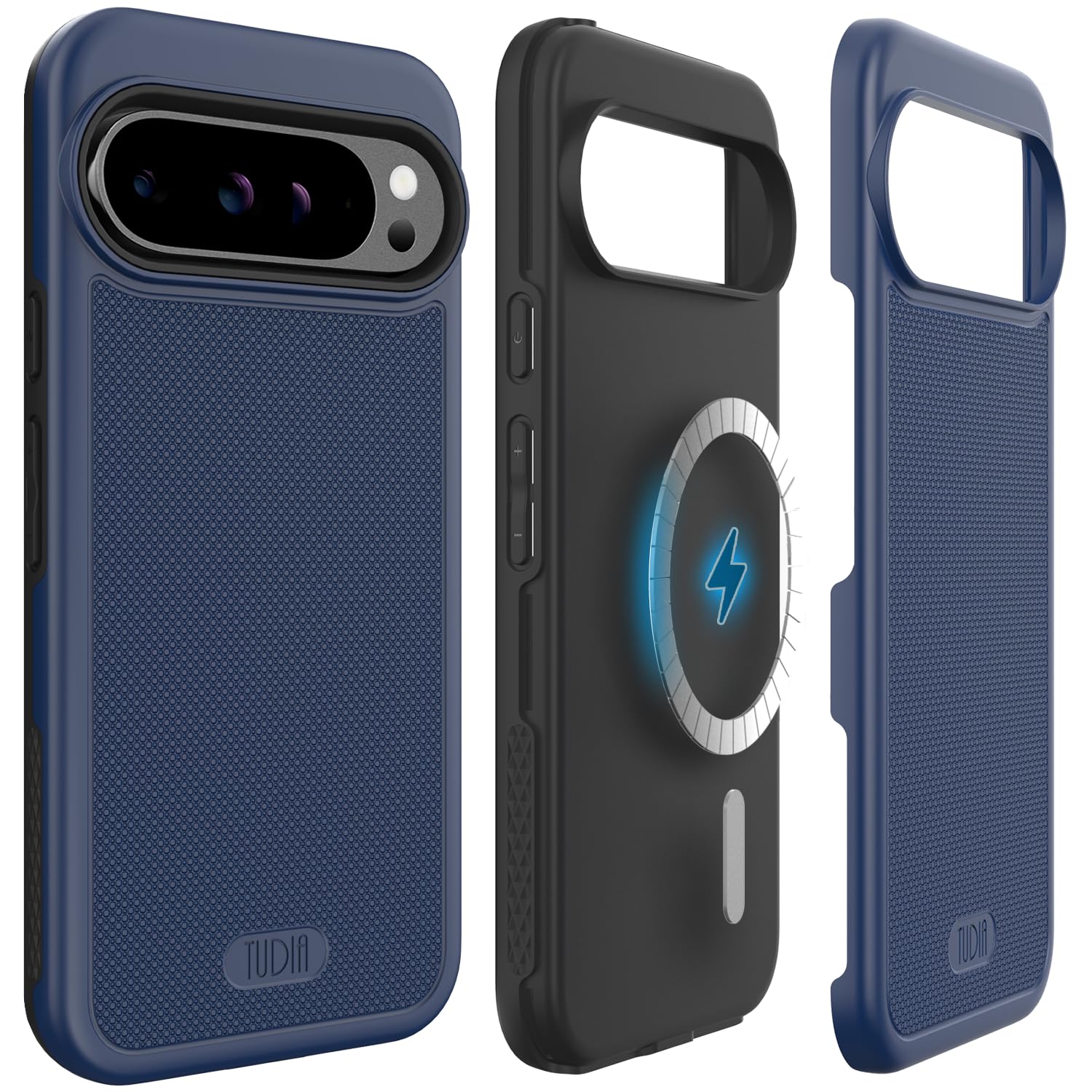 TUDIA MergeGrip [Magsafe Compatible] for Pixel 9 Pro XL Case - Indigo Blue