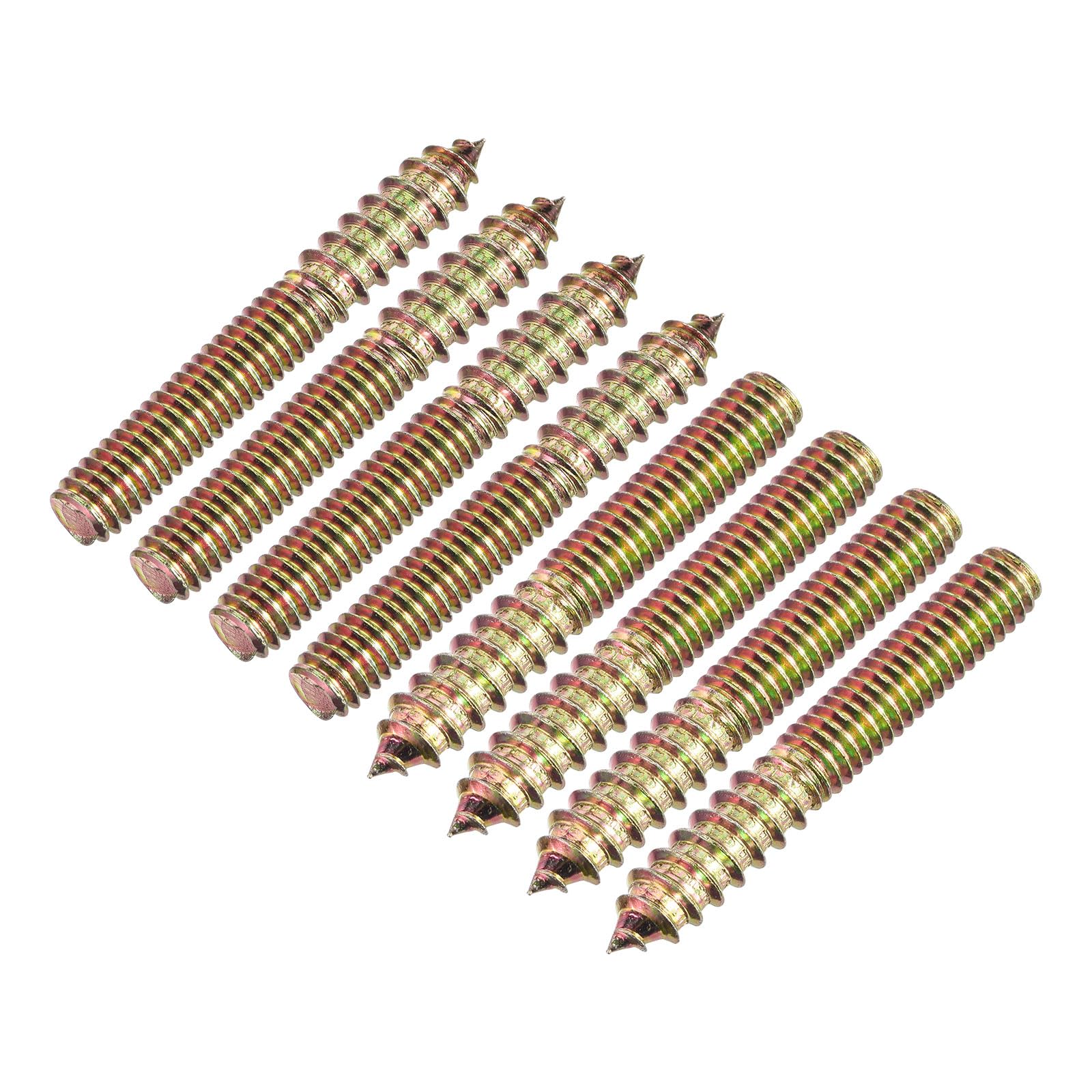 5/16-18 x 2-1/4 Hanger Bolts, 8 Pieces Double End Screws, Wood Dowel Screws for 