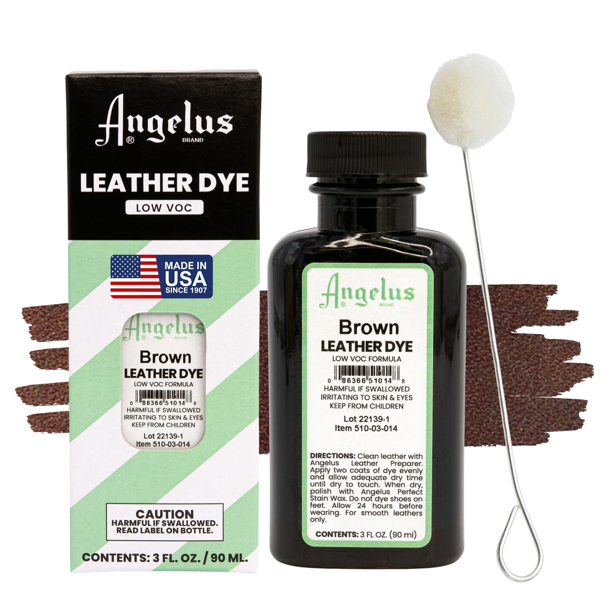 Angelus Leather Dye - Flexible Leather Dye for Shoes, Boots, Bags, Crafts, Furni