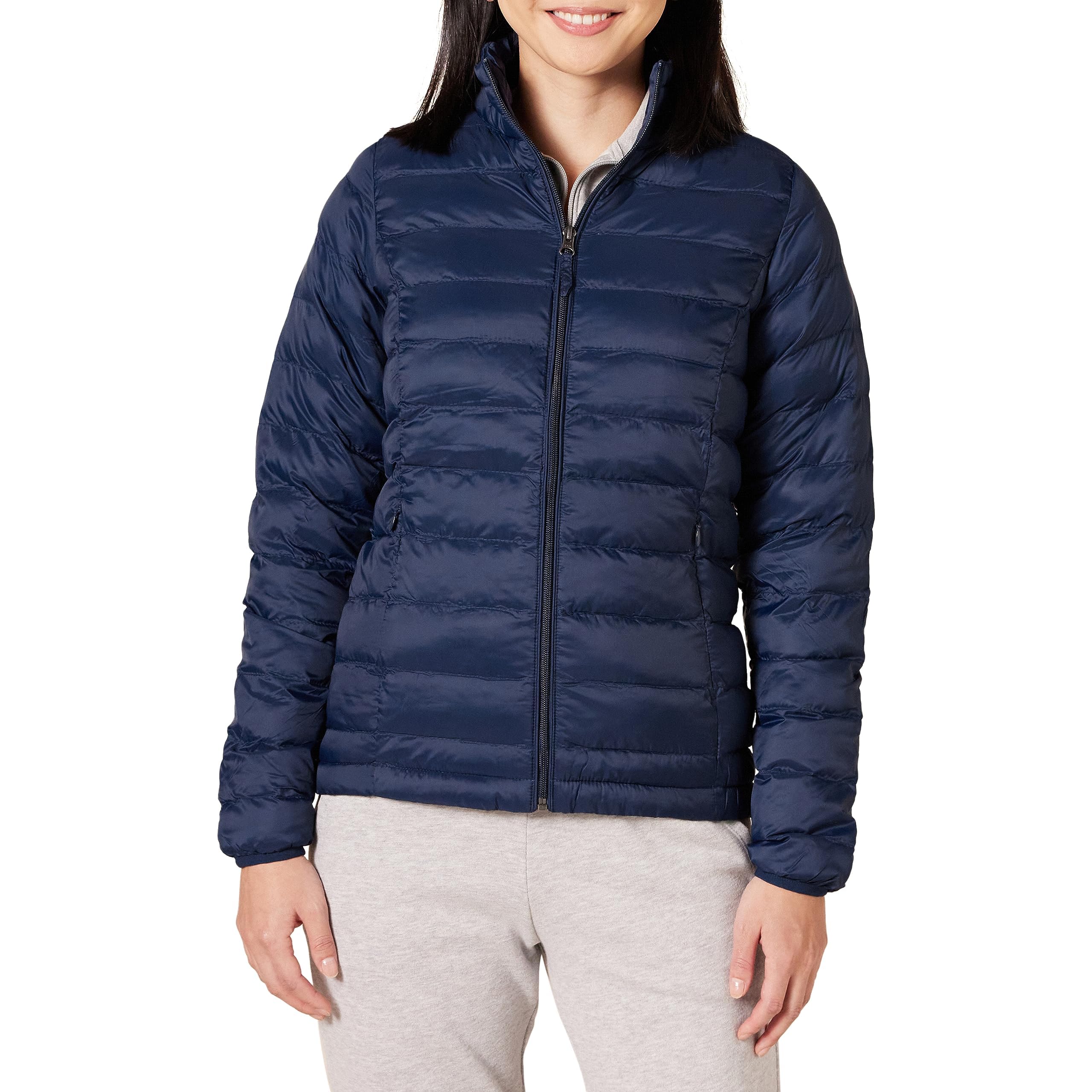 Amazon Essentials Women's Compact Lightweight Long Sleeve Water Resistant Down J