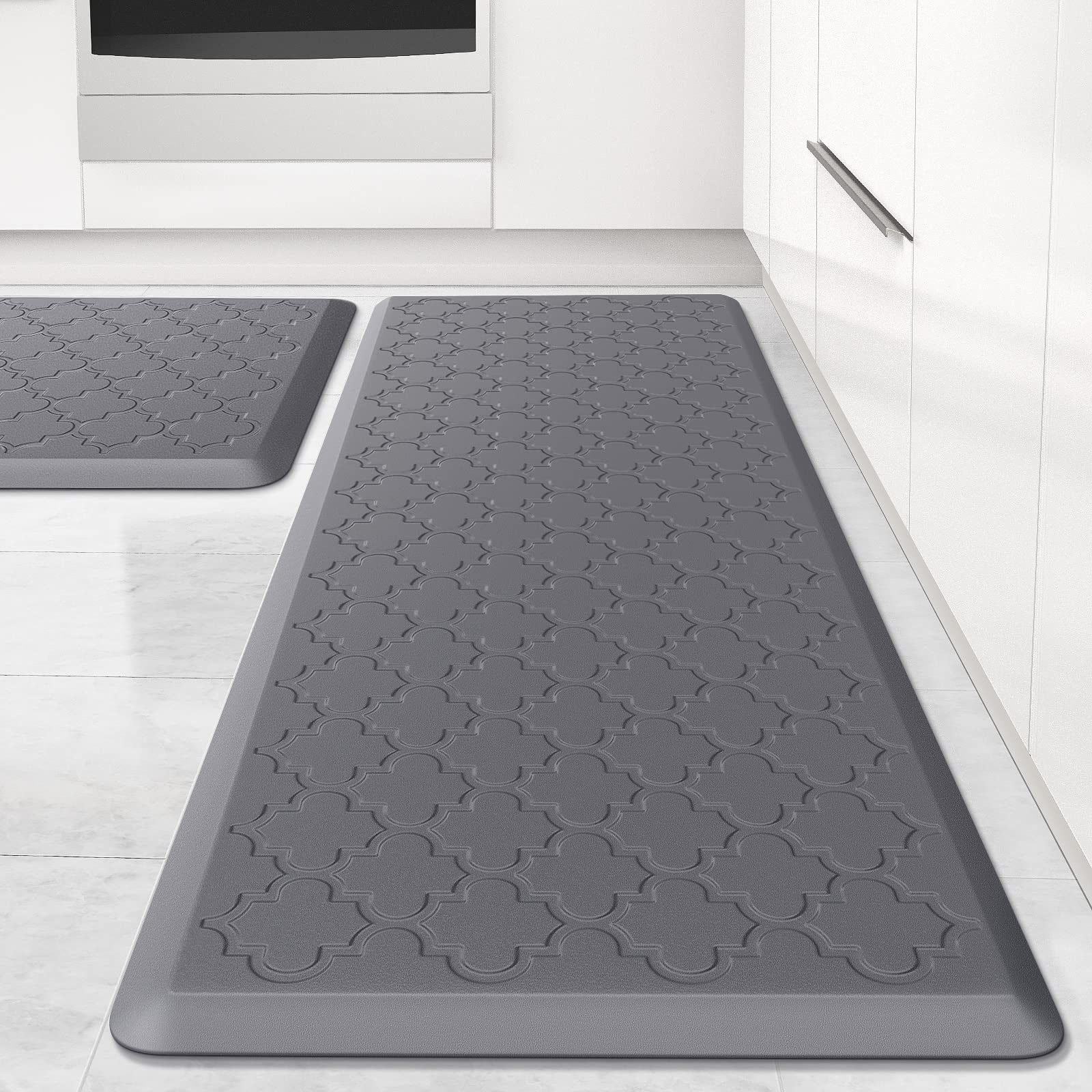 Kitchen Mat 2 PCS Cushioned Anti-Fatigue Floor Mat Standing Mat for Kitchen | 0.