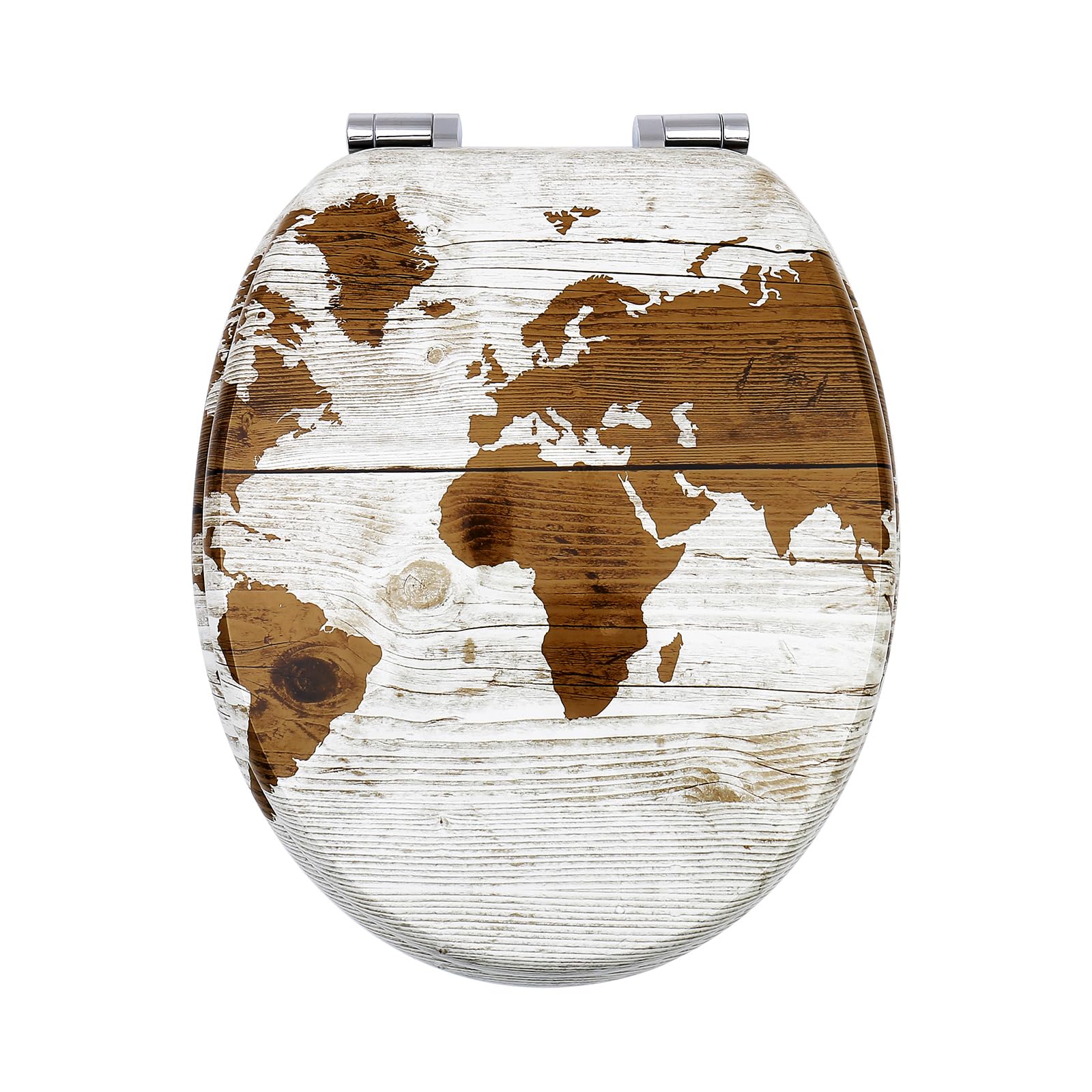 Toilet Seat with Soft-Close Mechanism, High-Quality Toilet Lid, Stable and Does 