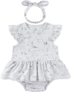 Baby Girl Clothes Summer Ruffled Sleeve Romper Dresses Infant Outfit Set