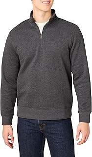 Amazon Essentials Men's Regular Fit Long-Sleeve Quarter-Zip Casual Smart Pullover Fleece Sweatshirt