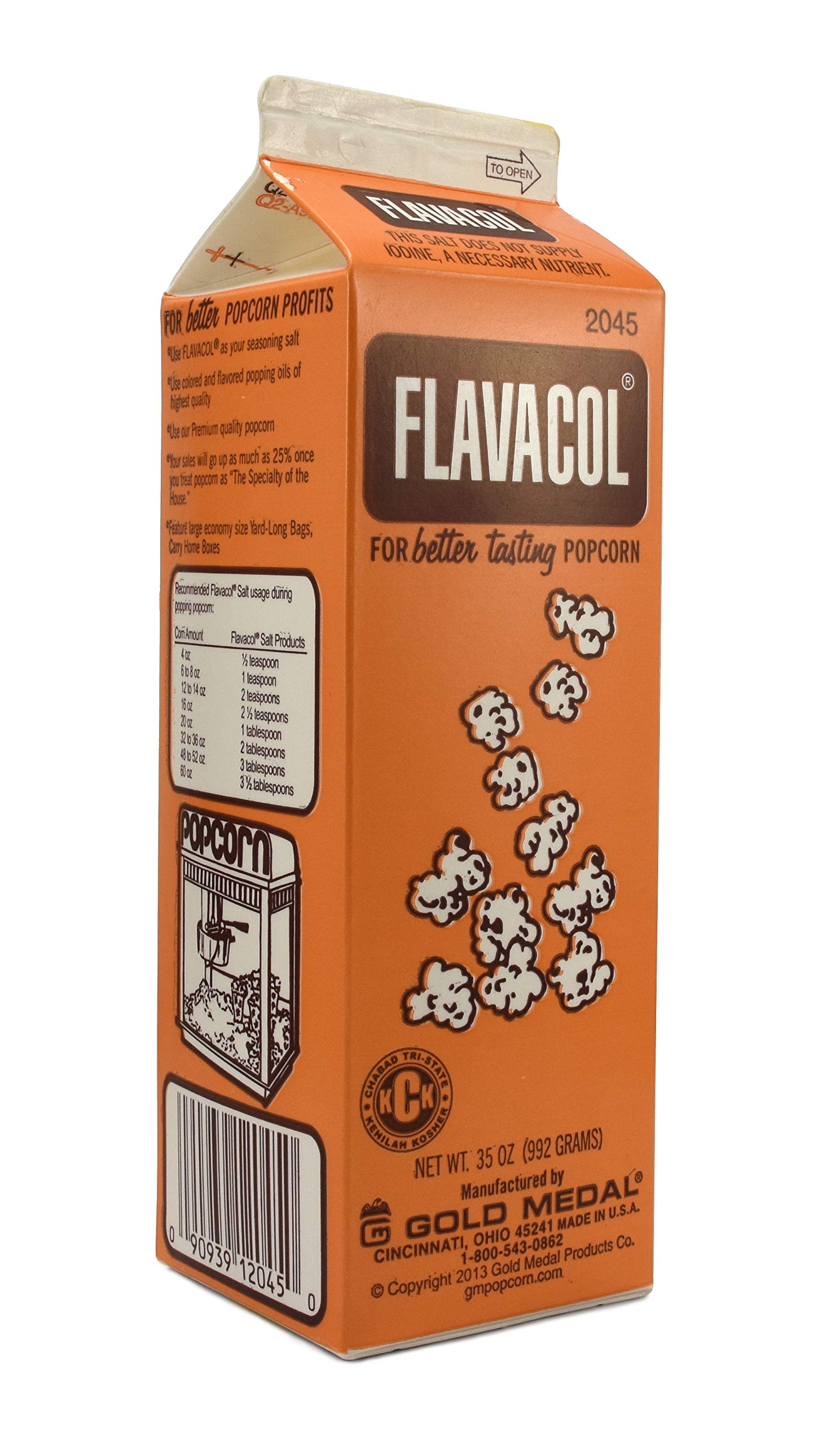 Gold Medal 2045 Flavacol Seasoning Popcorn Salt, 0.99 Kg