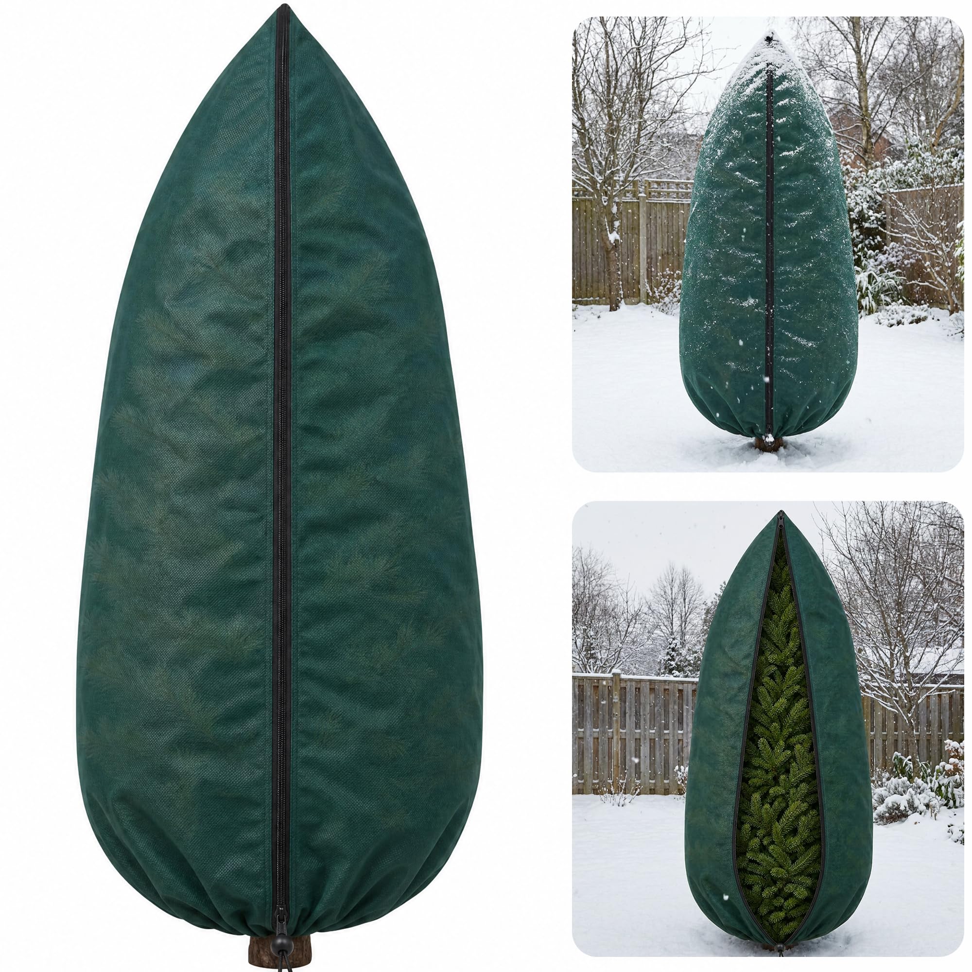 EBaokuup Zip A Tree Plant Covers Freeze Protection, 90" x 50" Frost Blankets for