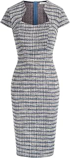 Grace Karin, Women's Tweed Cap Sleeve Gorgeous Work Dress