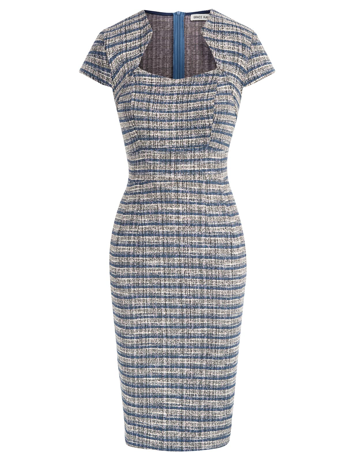 Grace Karin, Women's Tweed Cap Sleeve Gorgeous Work Dress