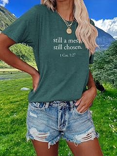 Womens Funny Graphic Shirt Summer Casual Short Sleeve