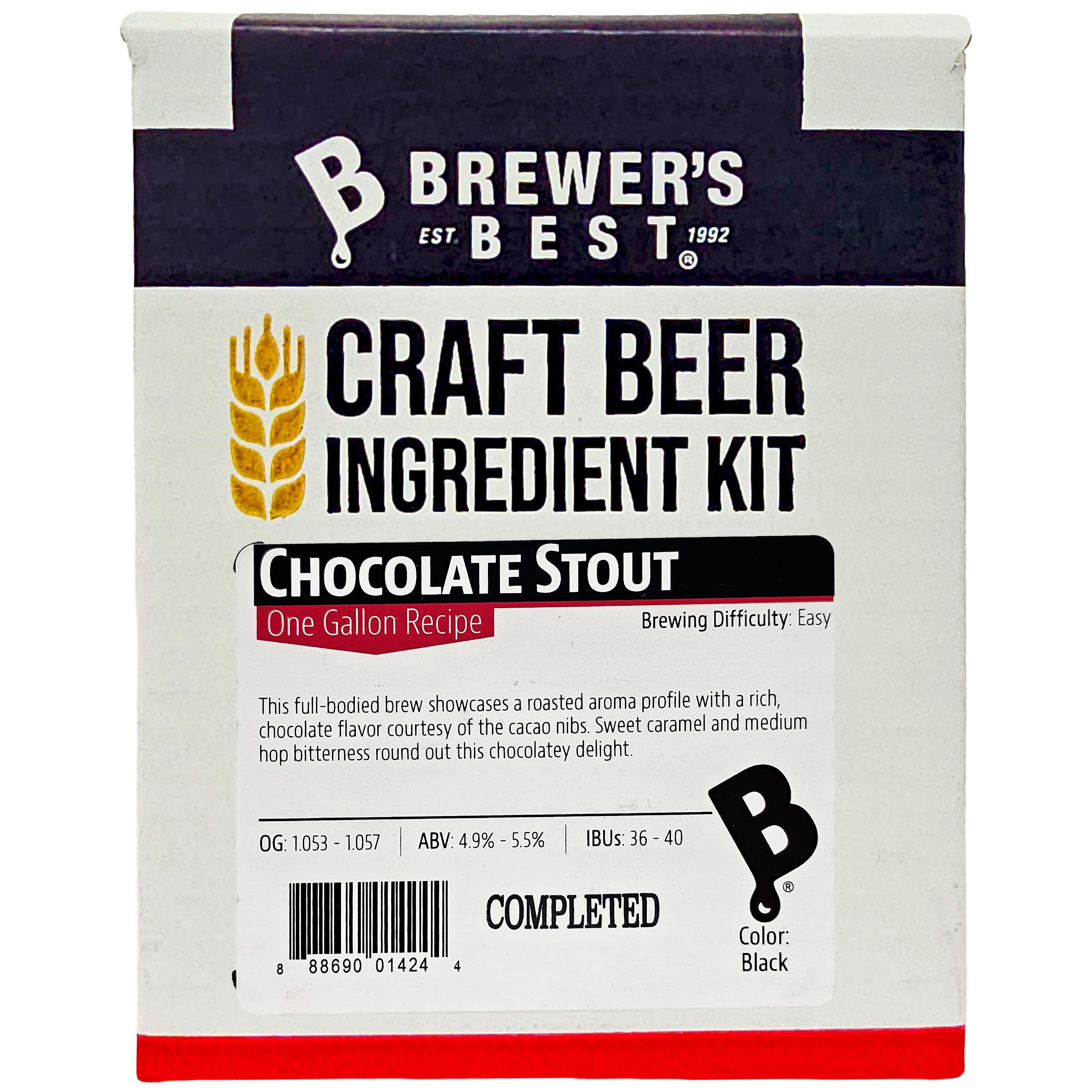 Brewer's Best One Gallon Home Brew Beer Ingredient Kit (Chocolate Stout)
