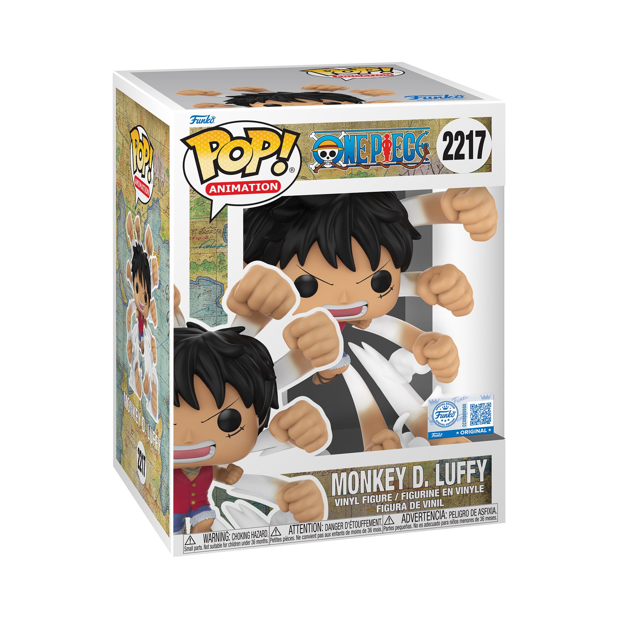 Funko POP! Premium: One Piece - Luffy - Gum Gum Gatling - Amazon Exclusive - Col