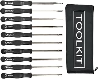 Hippotech Pack of 10 Carburetor Adjustment Tool Screwdriver Kit for Most 2-Cycle Small Engine Trimmers, Chainsaws, and Leaf Blowers