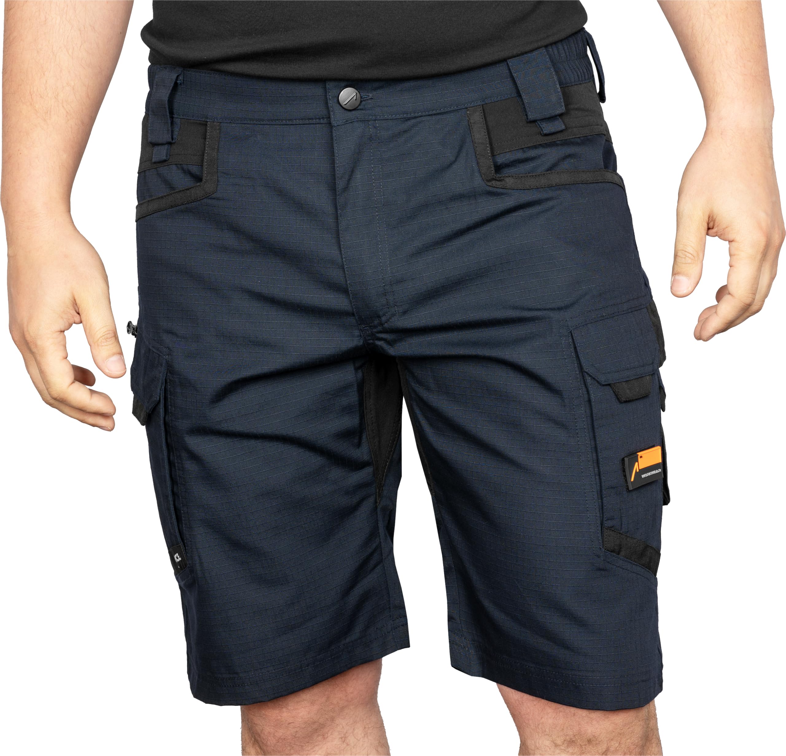 ACE Constructor Men's Work Trousers Short Work Trousers with Cargo Pockets and E