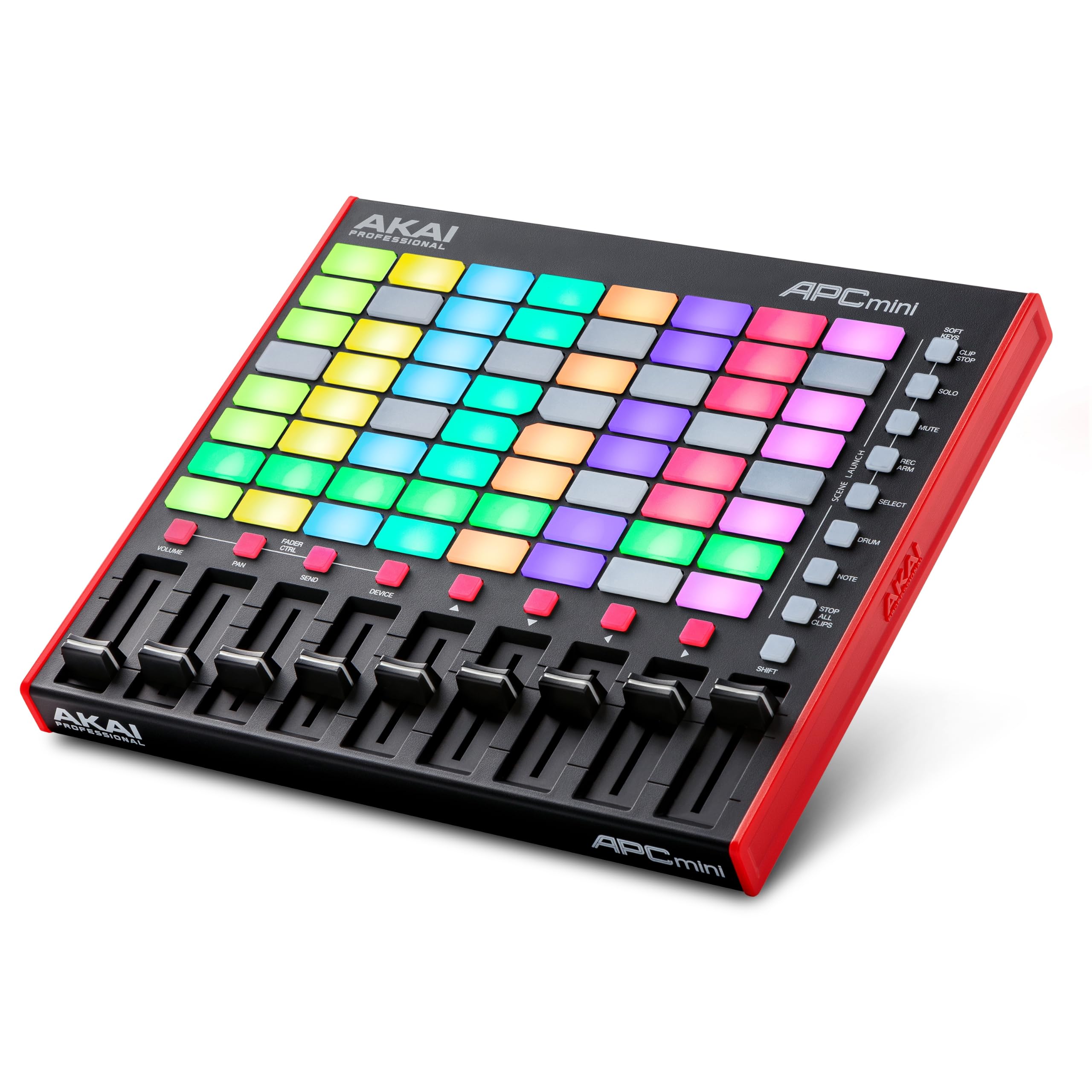 Akai Professional APC Mini MK2 USB MIDI Pad Controller | 64 RGB Pads, 9 Faders, 
