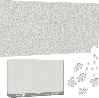 Special Shape Puzzles for Adults 1000 Pieces - Oatmeal Gray Jigsaw Puzzle Challenging Impossible Puzzle, Unique Home Decor & Game (16x31 Inch/30x80cm) for Puzzle Lovers