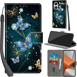 Cover for Xiaomi Redmi Note 13 Pro Plus 5G Wallet Case Butterfly