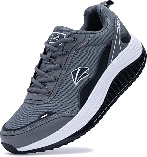 AOV Mens Walking Shoes Arch Support Plantar Fasciitis Tennis Sneakers