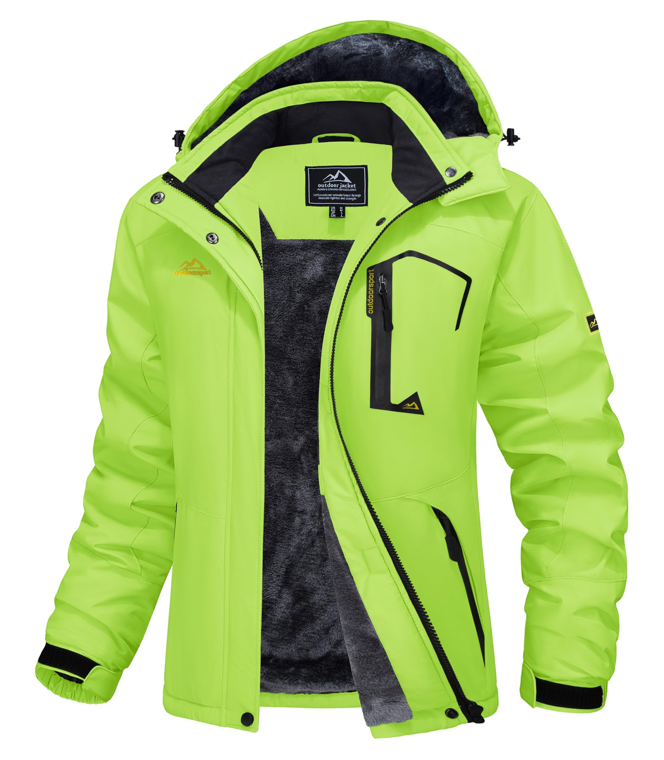 MAGCOMSEN Women's Winter Jacket Softshell Jacket Waterproof Ski Jacket Outdoor W