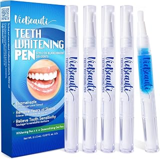 Teeth Whitening Pen Gel Kit: Carbamide Peroxide Gel for Stain Removal - No Sensitivity with Remineralizing Pen for a Brighter Whiter Smile Mint