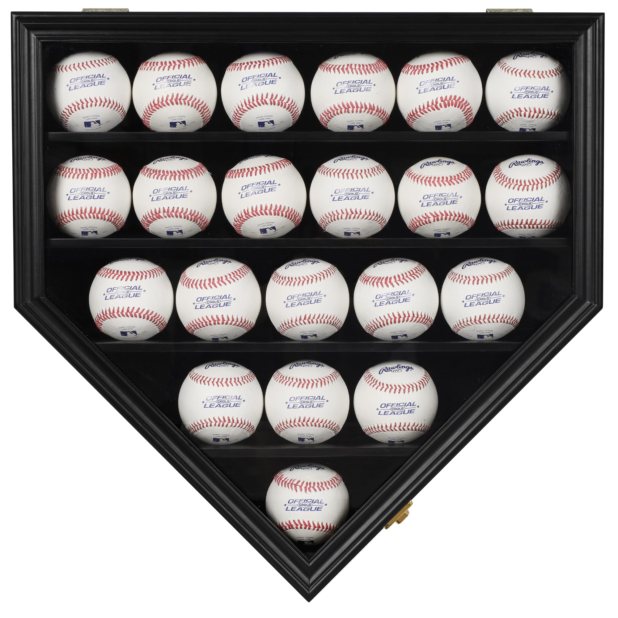 Baseball Display Case Baseball Holders for Balls Display with 21 Slots Wall Disp