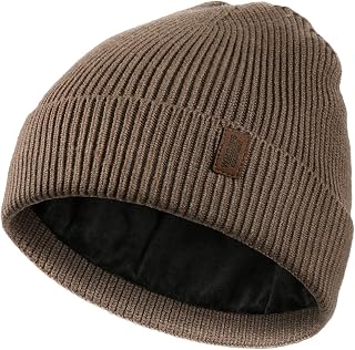 Wmcaps Beanie for Men, Stretchy Soft Cuffed Beanie with Thick Warm Lining