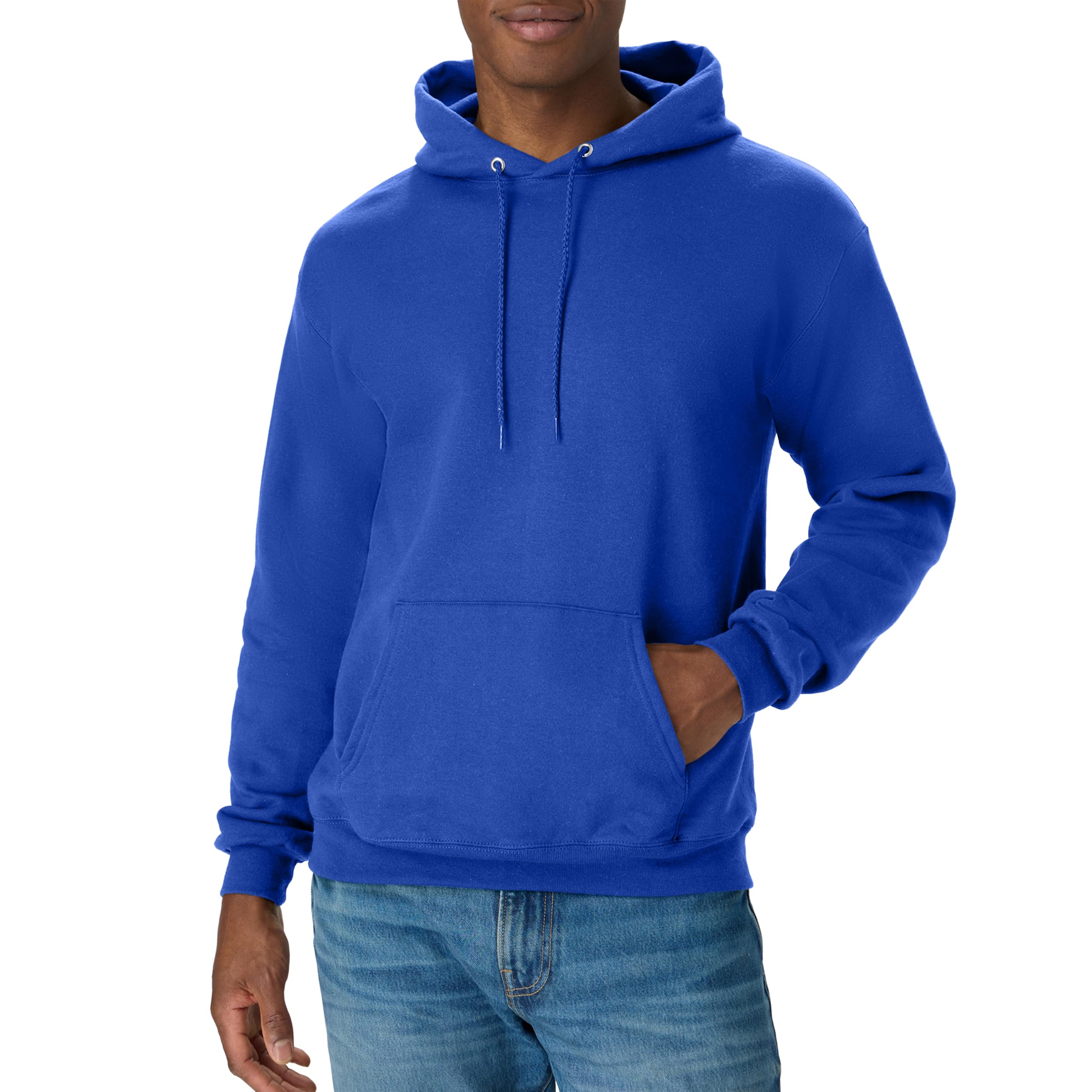 Hanes Ecosmart Men's Midweight Fleece Sweatshirt, Men's Hooded Sweatshirt, Men's