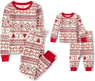 The Children's Place Baby And Kids, Sibling Matching, Christmas Pajama Sets, Cotton