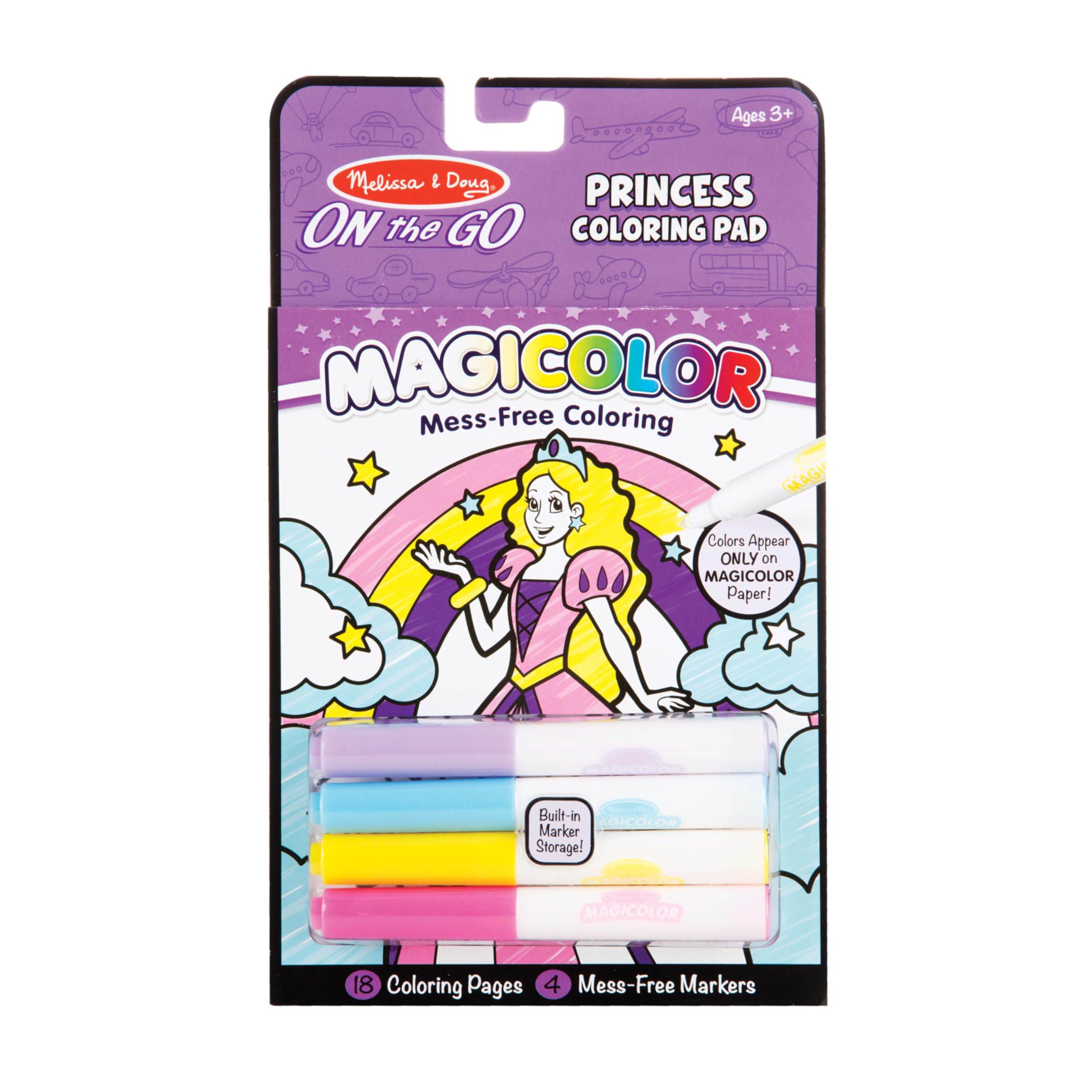 Melissa & Doug On The Go Magicolor Coloring Pad - Princess (18 Pages)