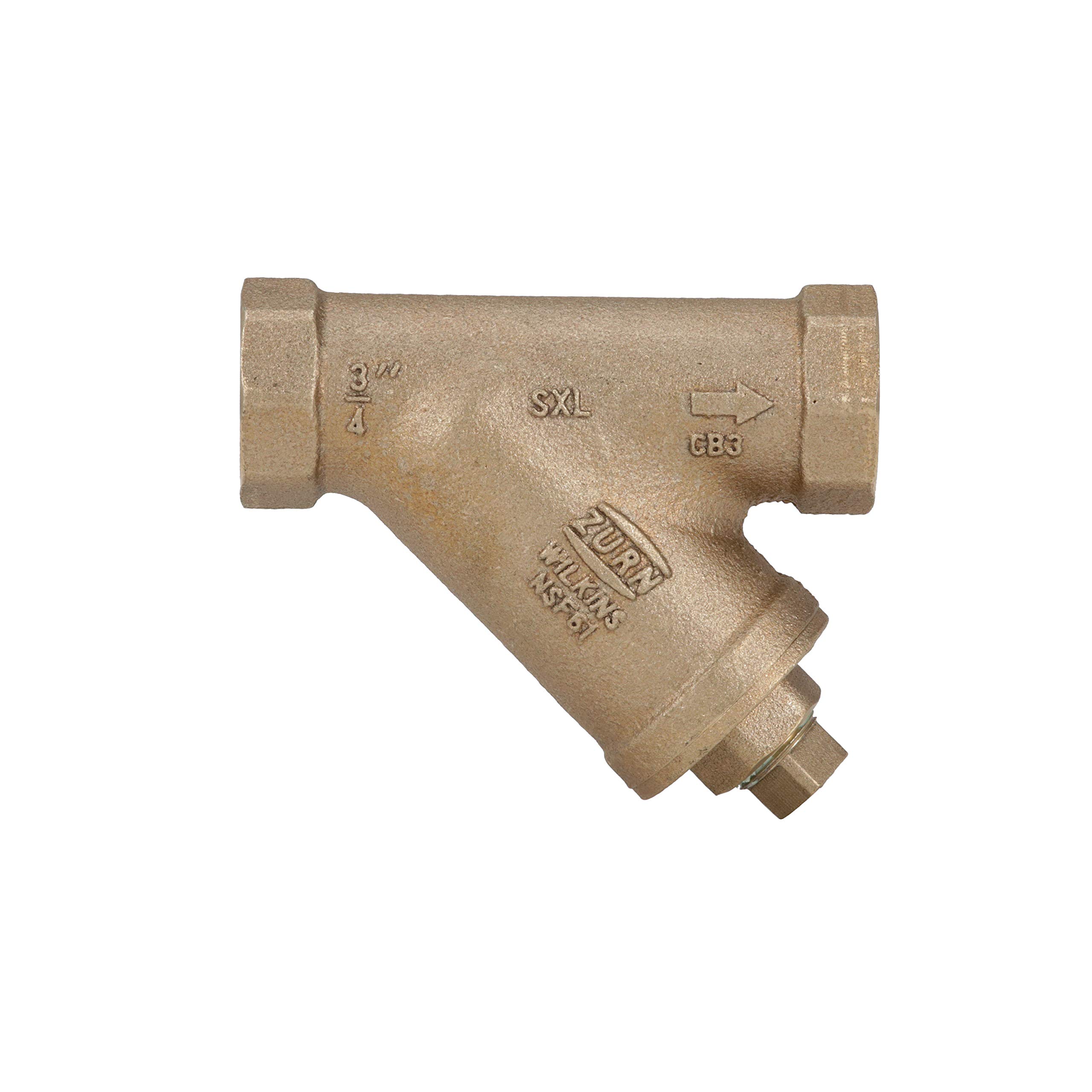 Zurn Wilkins 34-SXL 3/4" SXL Cast Bronze Wye Type Strainer