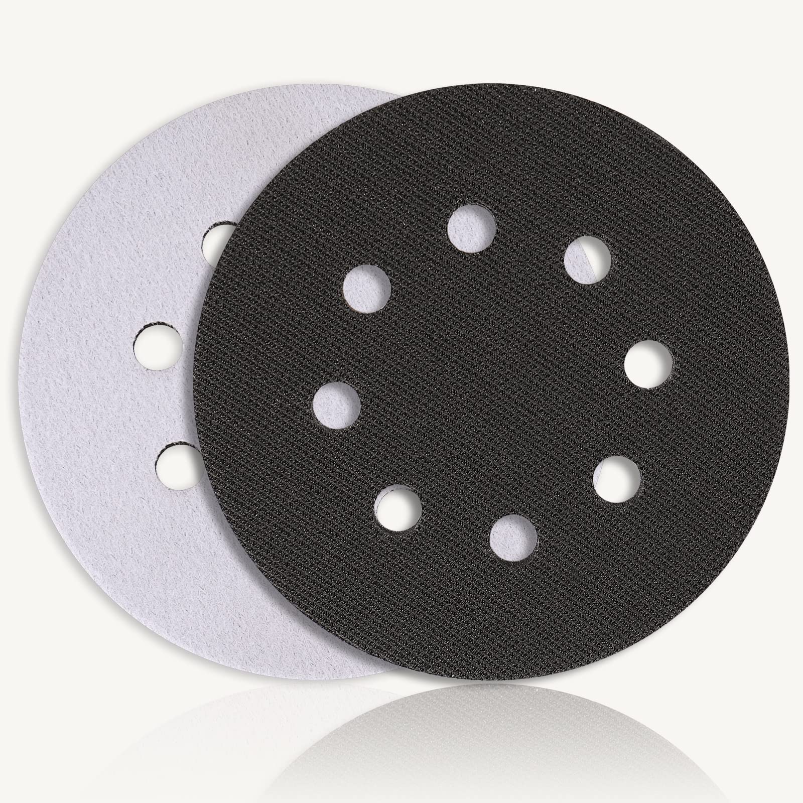 STEBRUAM 2 Pack 125mm Soft Interface Sanding Pad for Random Orbital Sander