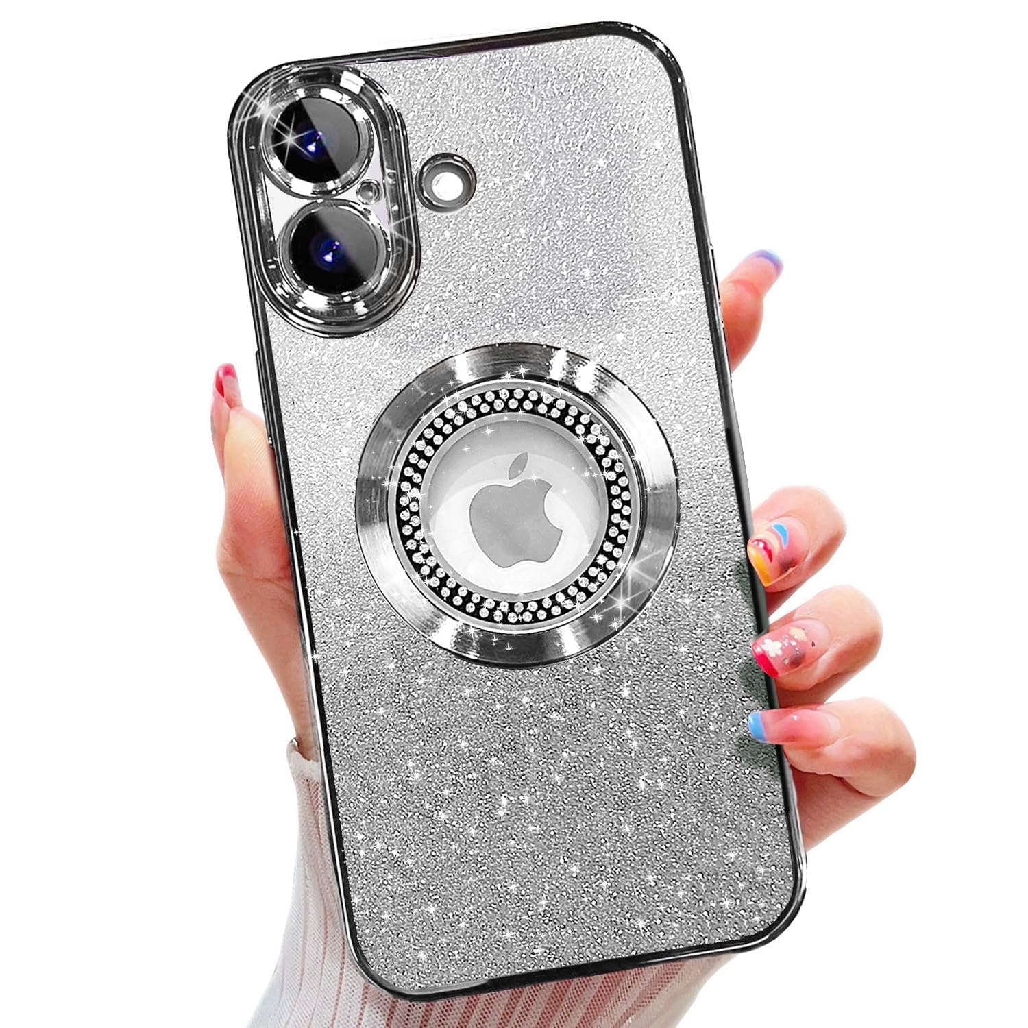 Misscase iPhone 17 Glitter Magnetic Case, Compatible with MagSafe Full Protectio