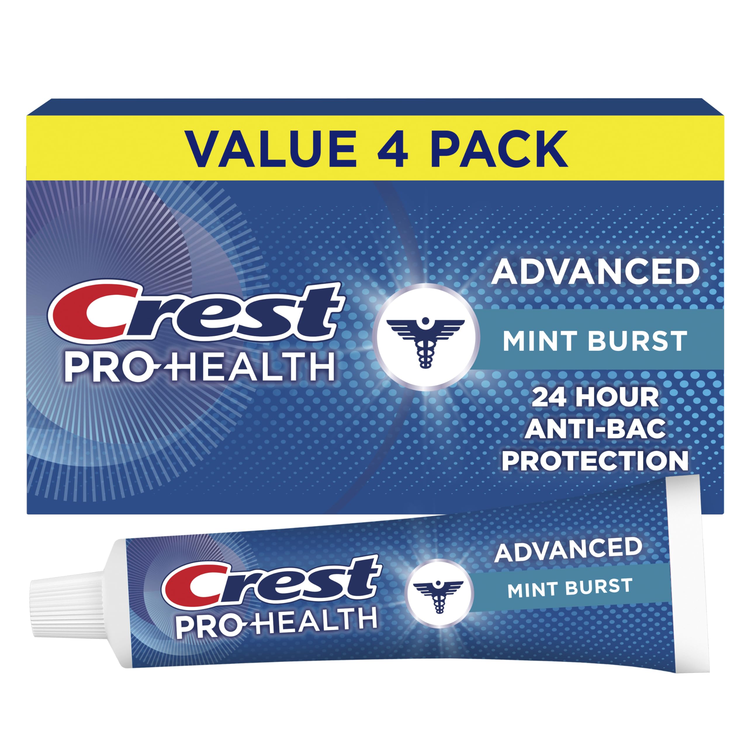 Crest Pro-Health Advanced Antibacterial Protection Toothpaste,5 oz 4 Pack, Teeth