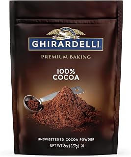 Ghirardelli Chocolate Unsweetened Cocoa Pouch, 8 Ounce