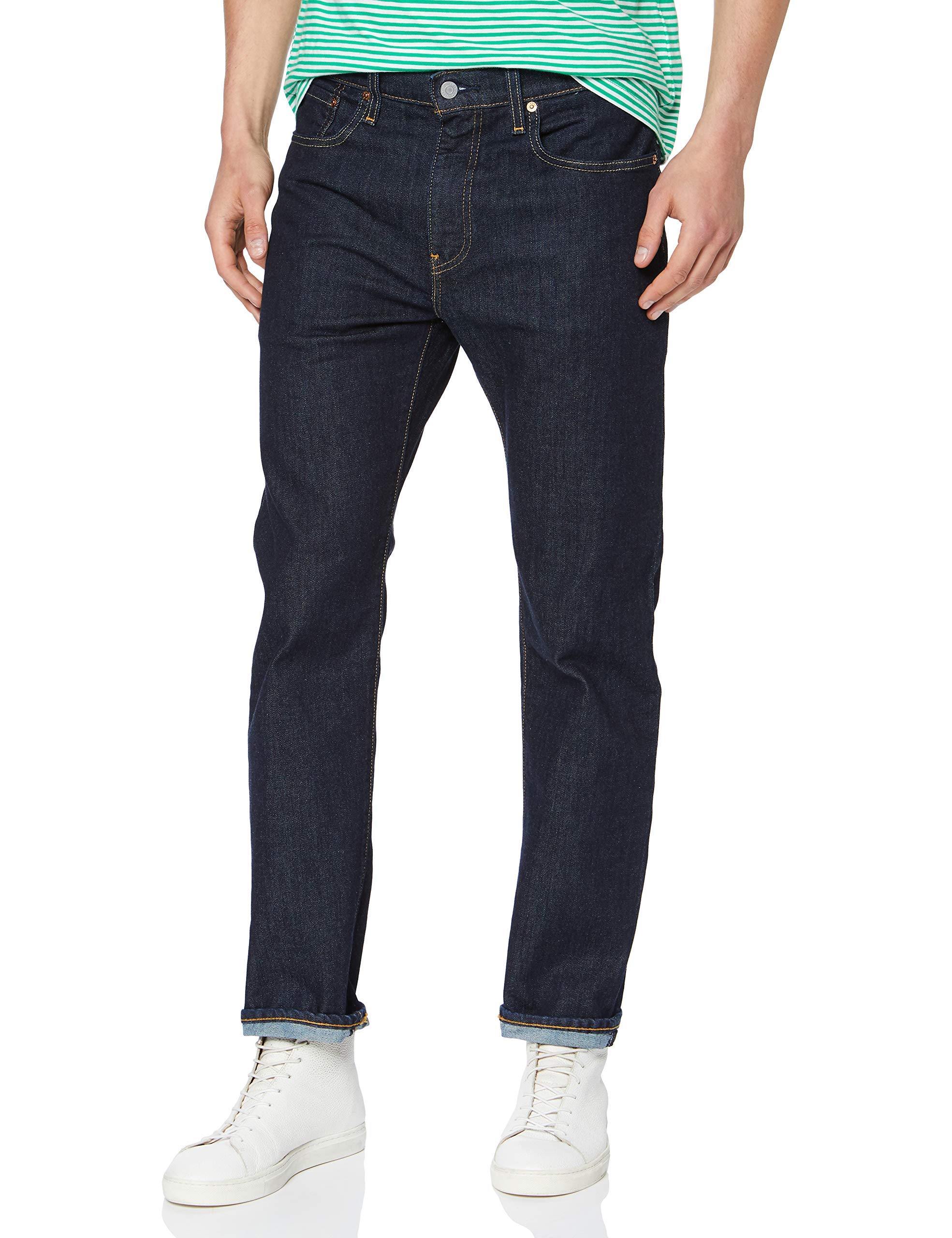 Levi Strauss 502 Tapered Leg Jean Dark Blue Rock Cod 02-80 W32 x L30