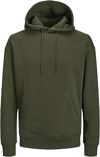 JACK & JONES Male Plain Hoodie