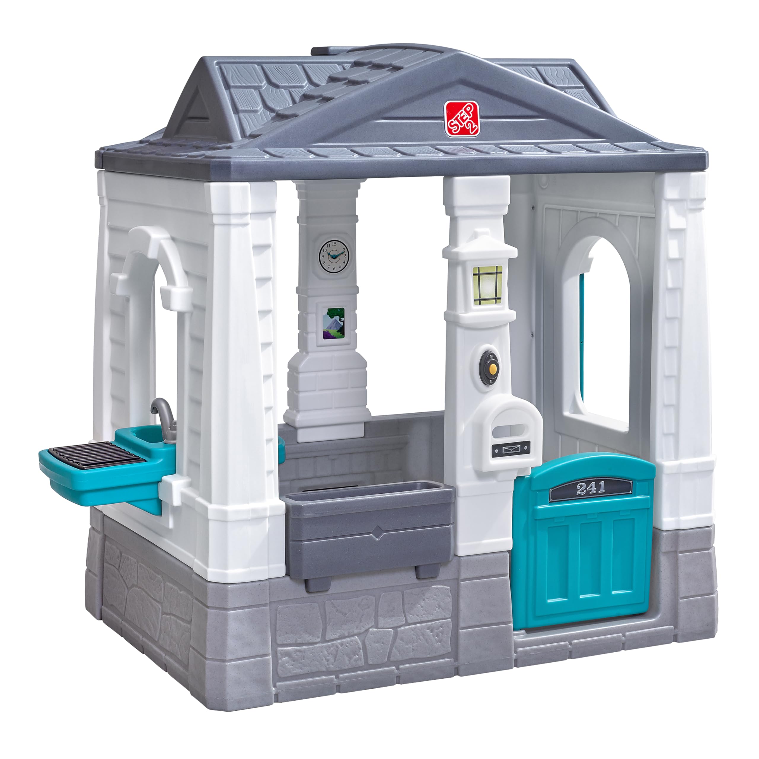 Step2 Neat & Tidy Cottage Kids Playhouse, Indoor and Outdoor Playset | Working D