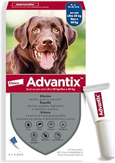 Bayer Advantix for DOGS 25KG and up Kills and eliminates Ticks, Fleas also Repels Ticks, Mosquito, sand files and stable files