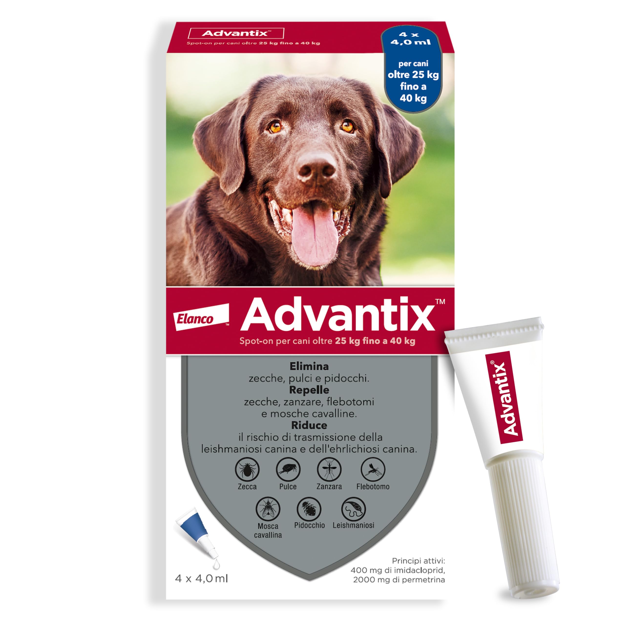 Bayer Advantix for DOGS 25KG and up Kills and eliminates Ticks, Fleas also Repel