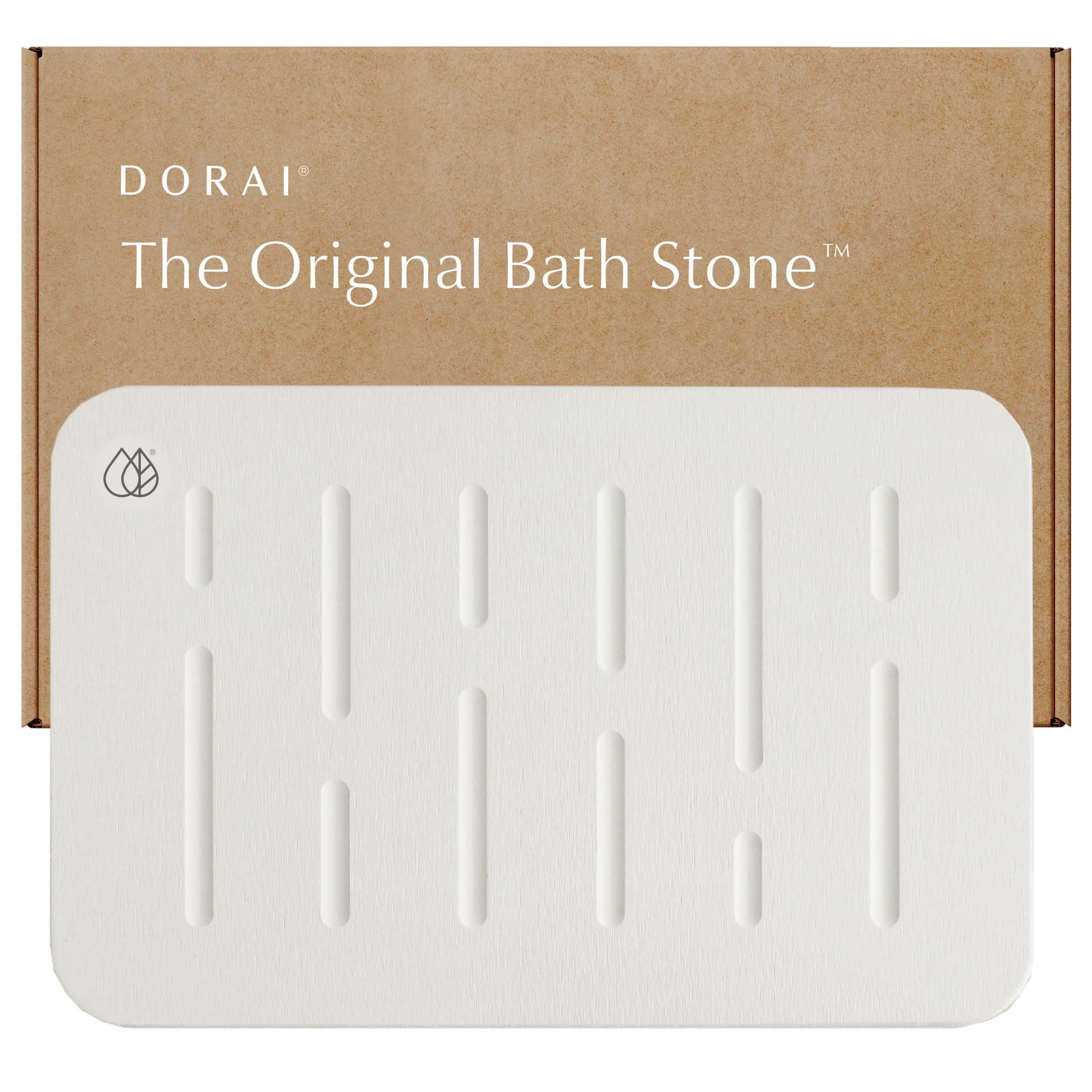 Dorai Home Stone Bath Mat - Premium Diatomaceous Earth Bath Floor Mats with Non-