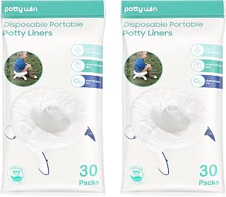 [60 Counts] Disposable Potty Liners compatible with OXO Tot 2-in-1 Go Potty | Universal Refill Bags for Toddler Travel