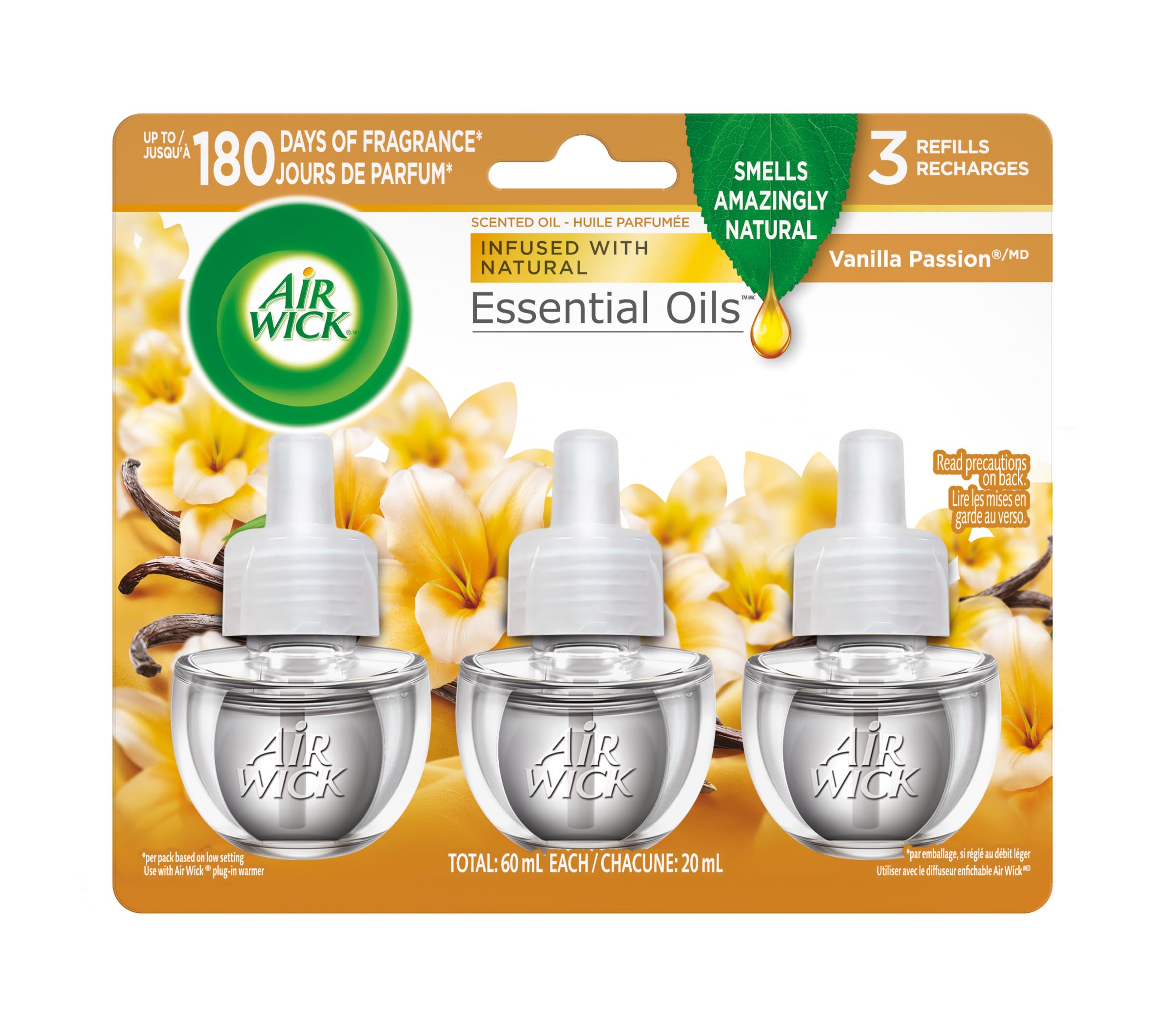 Airwick Plug In Scented Oil, Vanilla Passion , Infused With Natural Essential Oi