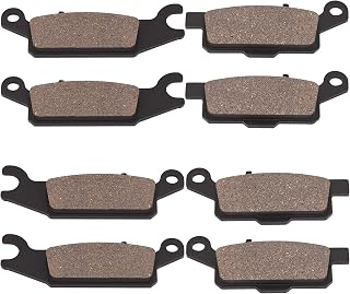 XuLong Front & Rear Brake Pad Kit Compatible with Yamaha Grizzly 550 700 | Front & Rear Brake Pad Compatible with Yamaha Grizzly 550 700 Pads YFM 700 Grizzly 700 2007-2015 3B4-W0045-00 3B4-W0045-10