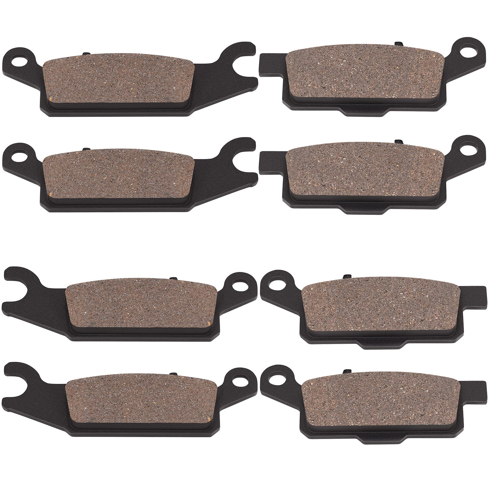 XuLong Front & Rear Brake Pad Kit Compatible with Yamaha Grizzly 550 700 | Front